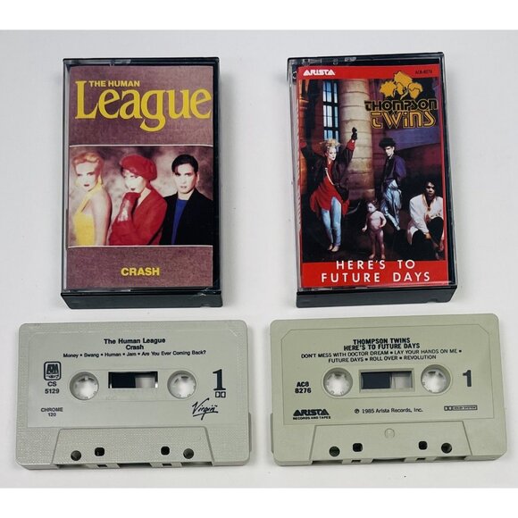 1980s Pop Rock CASSETTE Lot 4 - Human League Men At Work Thompson Twins Sheena - Picture 3 of 5